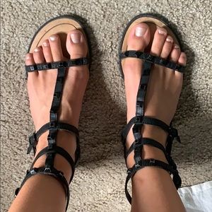 Rebecca Minkoff Georgina Studded Gladiator Sandals